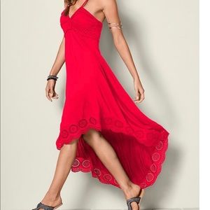Venus High Low Halter Dress
